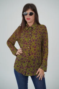 Camicia Misto Cashmere Fiorellini - immagine 6