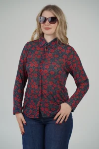 Camicia Misto Cashmere Fiorellini - immagine 10