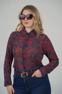 Camicia Misto Cashmere Fiorellini - immagine 9