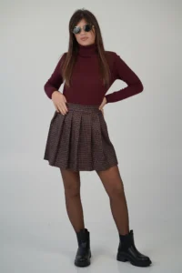 Gonnellina Quadretto Lurex - immagine 4