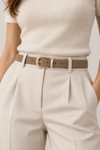 Cintura in Pelle Scamosciata